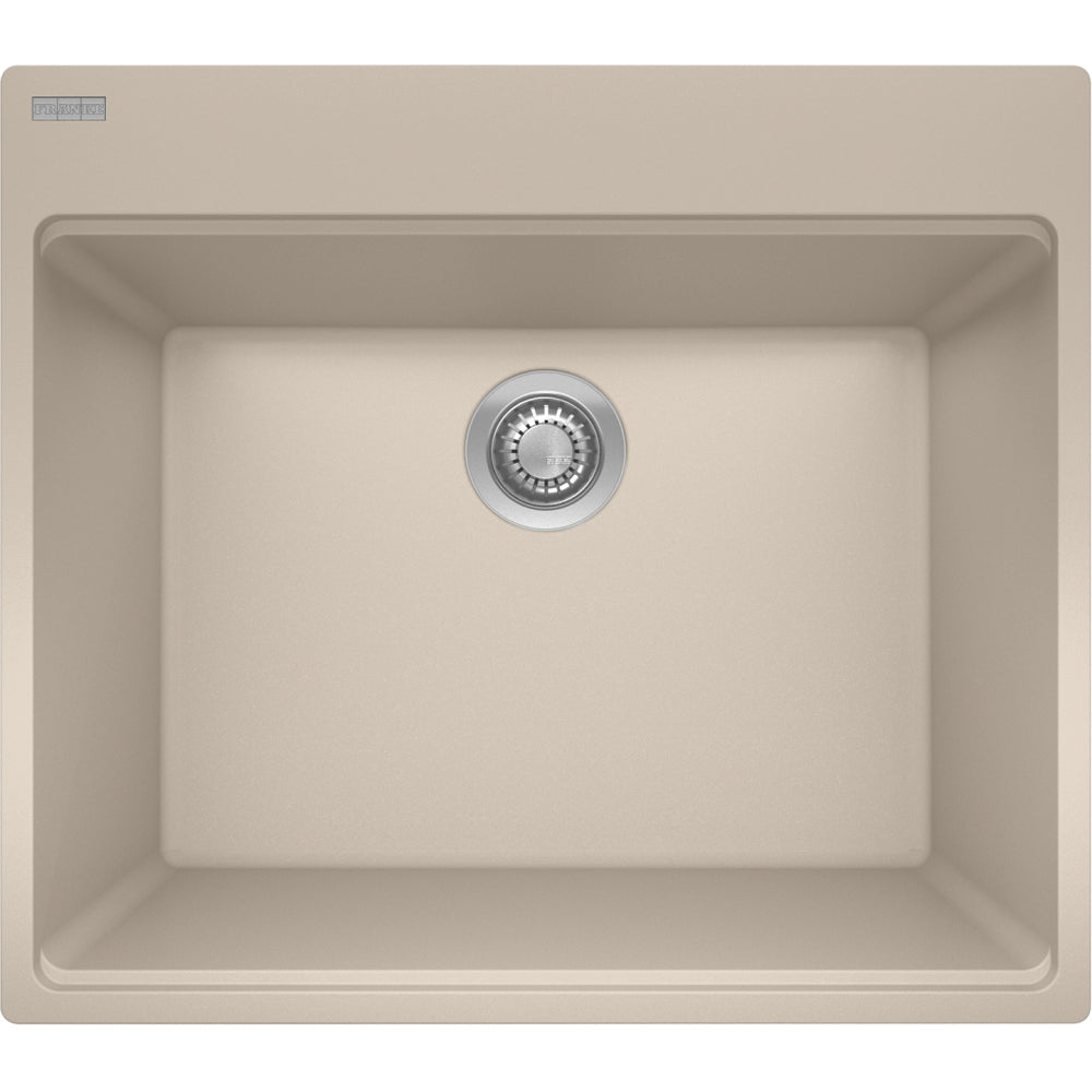 FRANKE MAG61023L MARIS DM GRN SGL LAUNDRY WITH STRAINER BASKET GRANITE COMPOSITE SINK Main image
