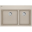 FRANKE MAG6601812LD MARIS TM GRN DBL 36CAB - LOW DIVIDE WITH STRAINER BASKET GRANITE COMPOSITE SINK