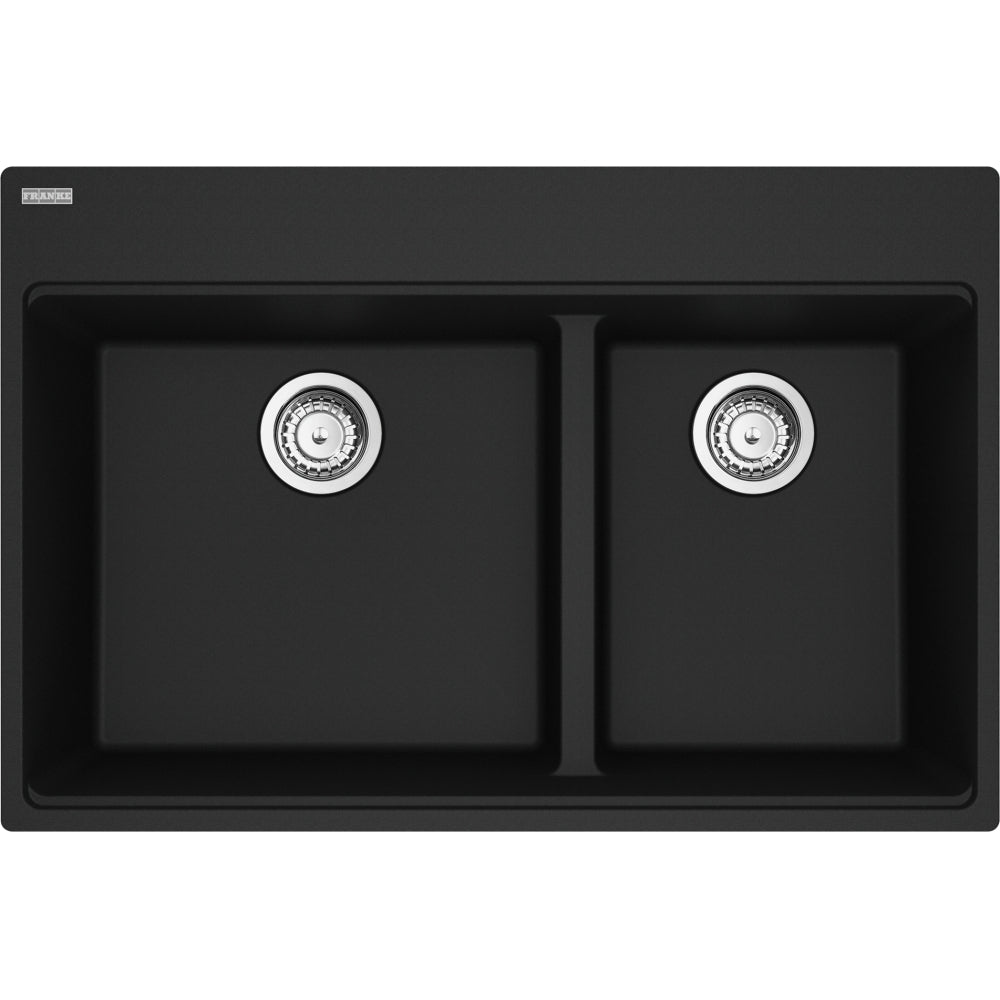 FRANKE MAG6601812LD MARIS TM GRN DBL 36CAB - LOW DIVIDE WITH STRAINER BASKET GRANITE COMPOSITE SINK Secondary image