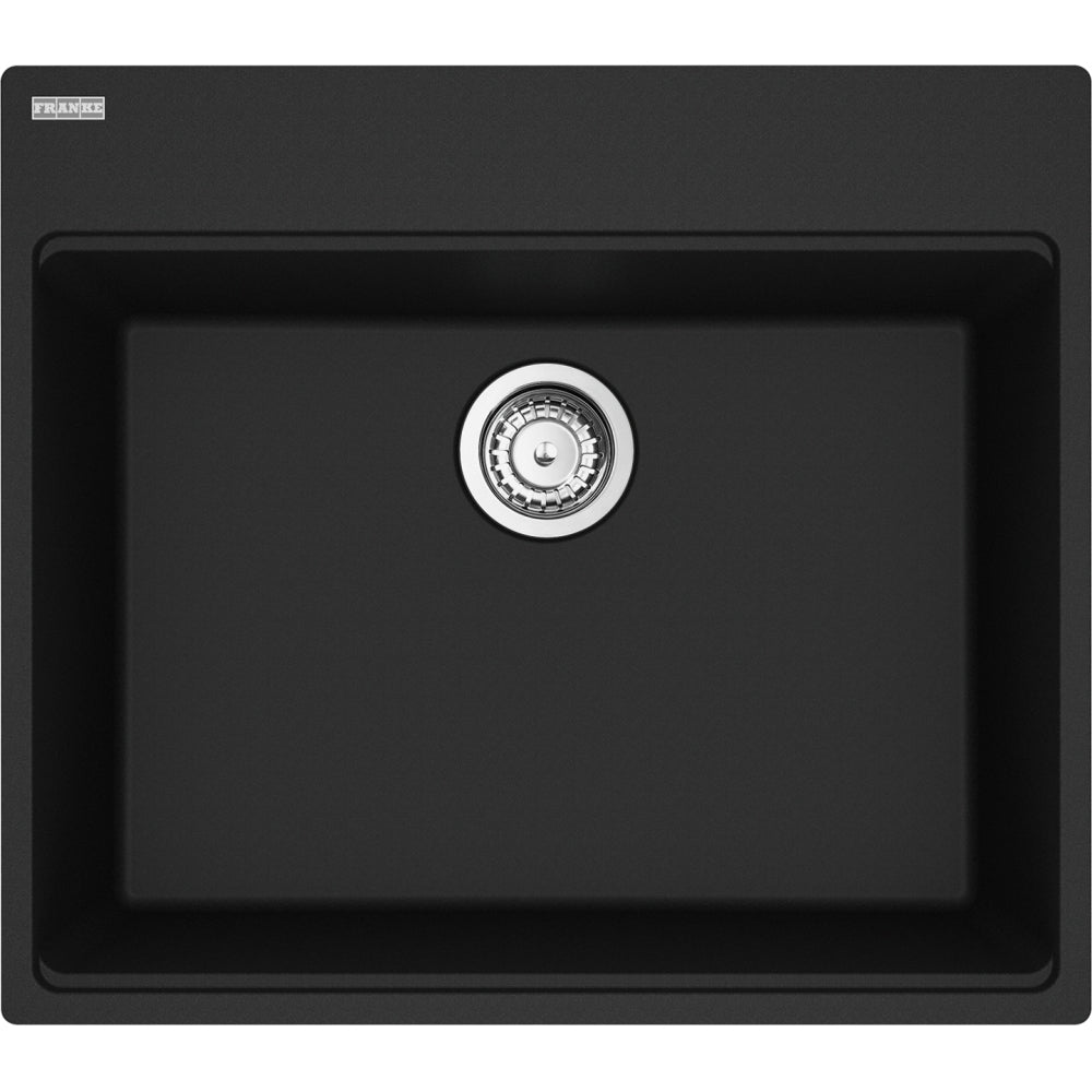FRANKE MAG61023 MARIS TM GRN SGL 27CAB WITH STRAINER BASKET GRANITE COMPOSITE SINK Secondary image