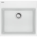FRANKE MAG61020 MARIS UM GRN SGL 24CAB WITH STRAINER BASKET GRANITE COMPOSITE SINK