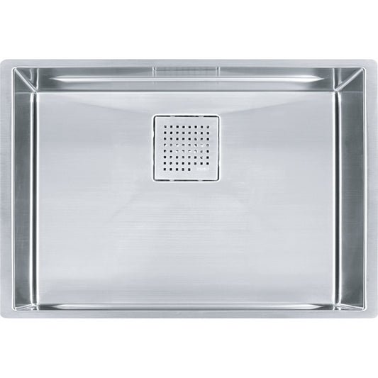 FRANKE PKX11025-S PEAK UM 16G SS SGL 30CAB WITH STRAINER BASKET STAINLESS STEEL SINK