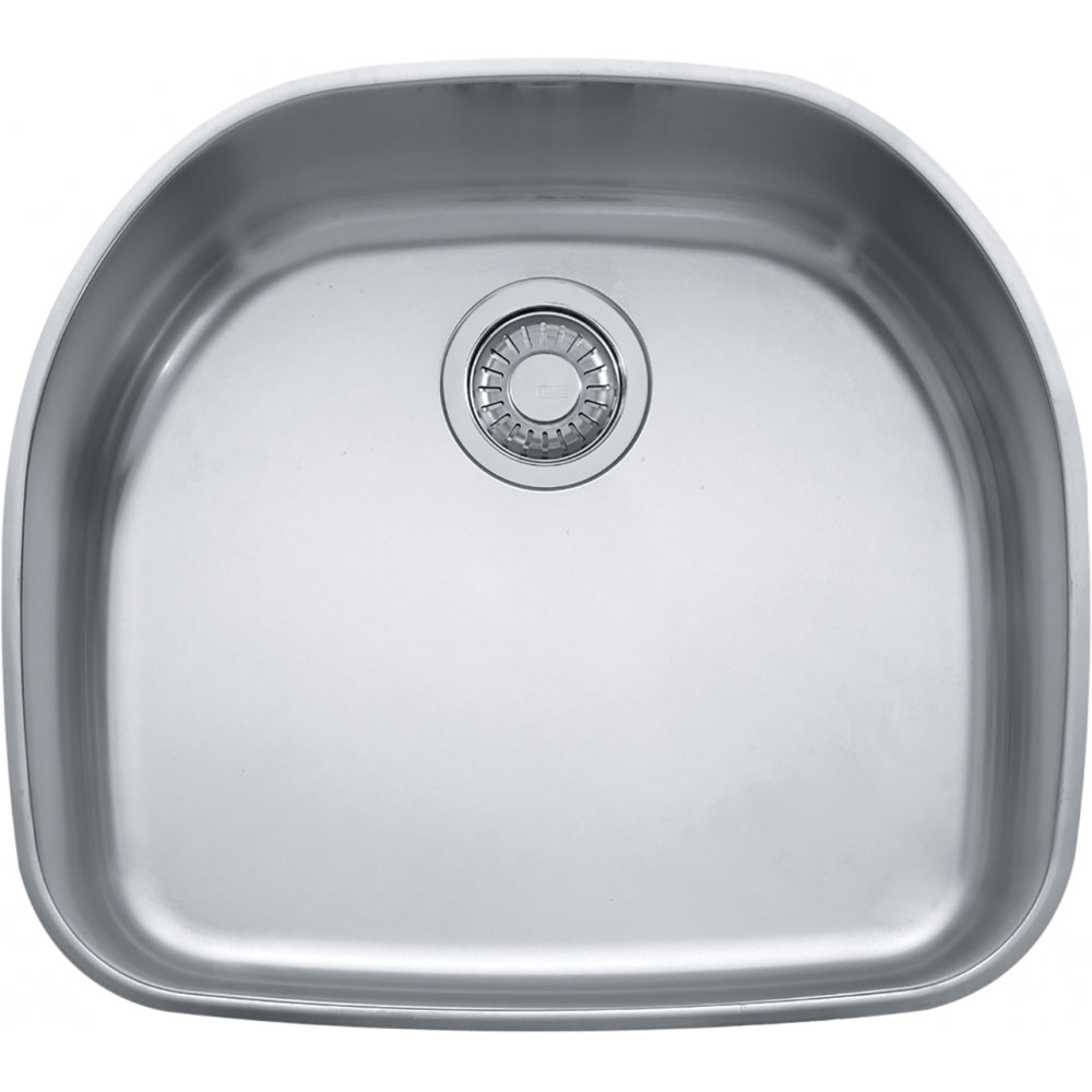 FRANKE PCX1102109 PRESTIGE UM 18G SS SGL 27CAB STAINLESS STEEL SINK Main image