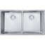 FRANKE CUX120 CUBE UM 18G SS DBL 36CAB STAINLESS STEEL SINK