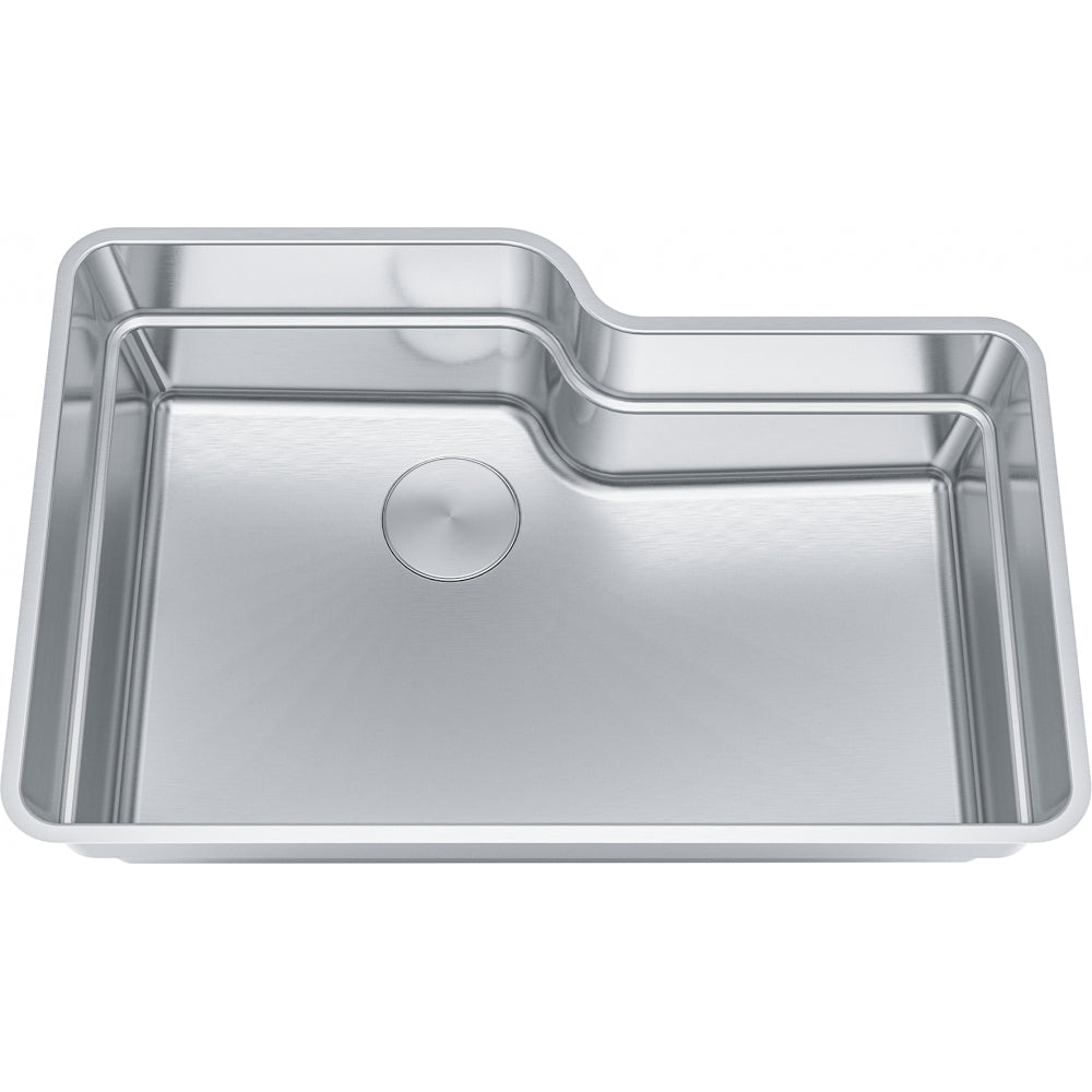 FRANKE OR2X110 2.0 UM 18G SS SGL 36CAB WITH STRAINER BASKET STAINLESS STEEL SINK Main image