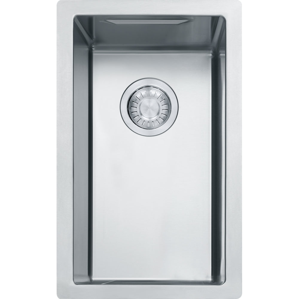 FRANKE CUX11010 CULINARY CENTER ACCY SINK / BIN 19G WITH STRAINER BASKET STAINLESS STEEL SINK Main image