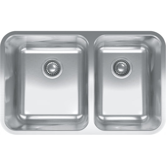 FRANKE GDX16028 GRANDE UM 18G SS DBL 36CAB STAINLESS STEEL SINK