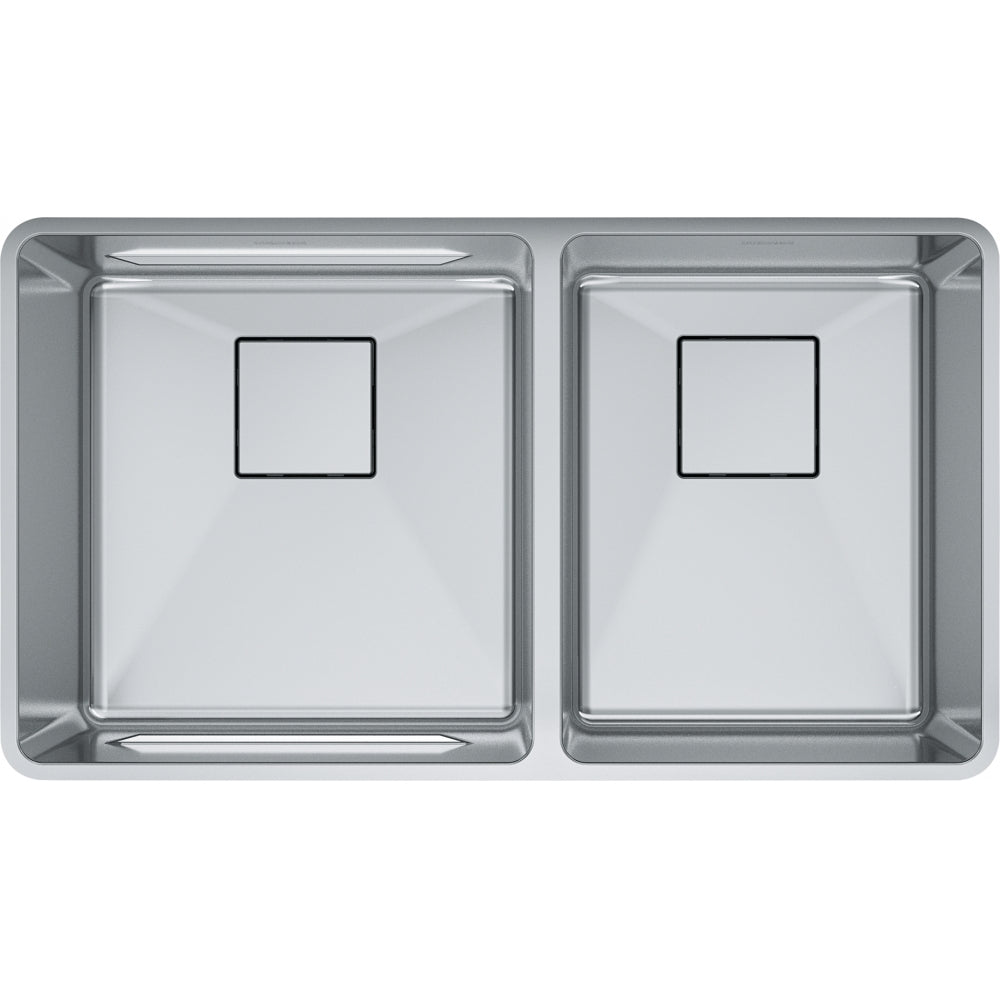 FRANKE PTX160-31 PESCARA UM 18GA SS DBL 36CAB STAINLESS STEEL SINK Main image