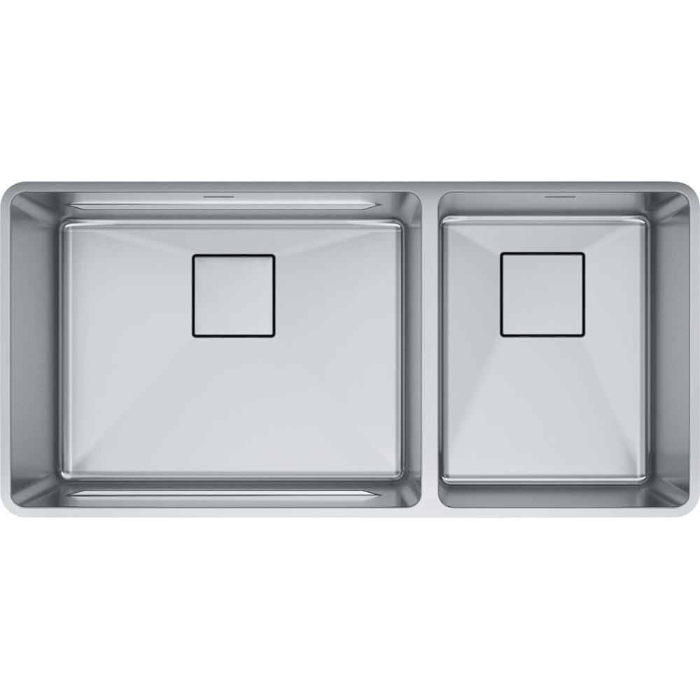 FRANKE PTX160-37 PESCARA UM 18GA SS DBL 42CAB STAINLESS STEEL SINK Main image
