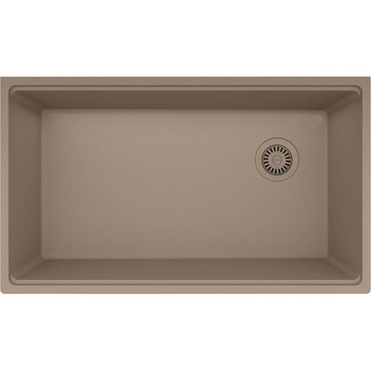FRANKE MAG11031OW MARIS UM GRN SGL - OFFSET WASTE WITH STRAINER BASKET GRANITE COMPOSITE SINK