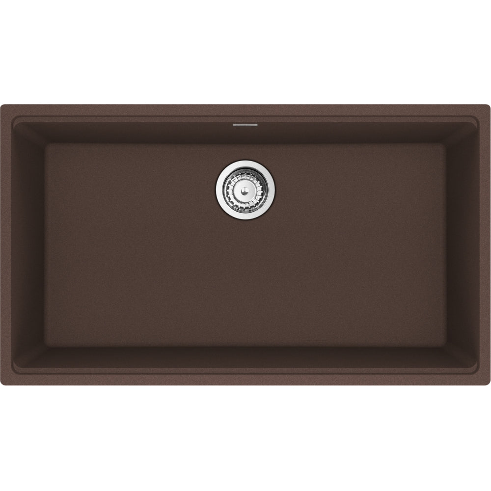 FRANKE MAG11031 MARIS UM GRN SGL 36CAB WITH STRAINER BASKET GRANITE COMPOSITE SINK Secondary image