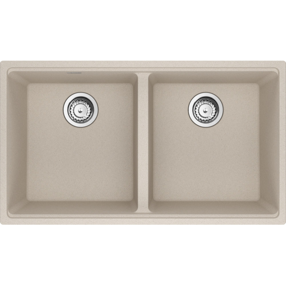 FRANKE MAG1201515 MARIS UM GRN DBL 36CAB WITH STRAINER BASKET GRANITE COMPOSITE SINK Main image