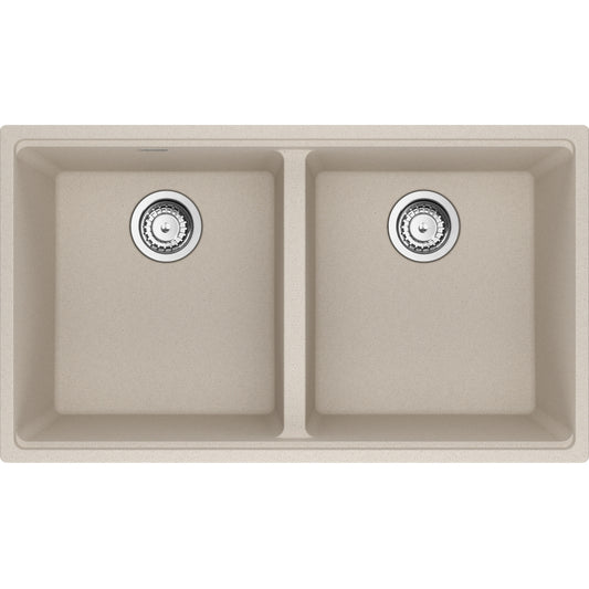 FRANKE MAG1201515 MARIS UM GRN DBL 36CAB WITH STRAINER BASKET GRANITE COMPOSITE SINK