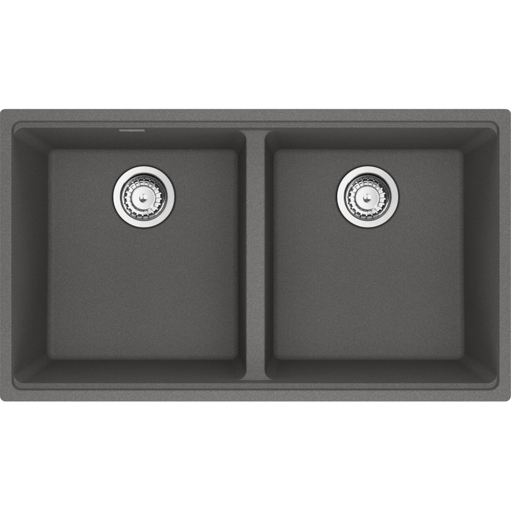 FRANKE MAG1201515 MARIS UM GRN DBL 36CAB WITH STRAINER BASKET GRANITE COMPOSITE SINK