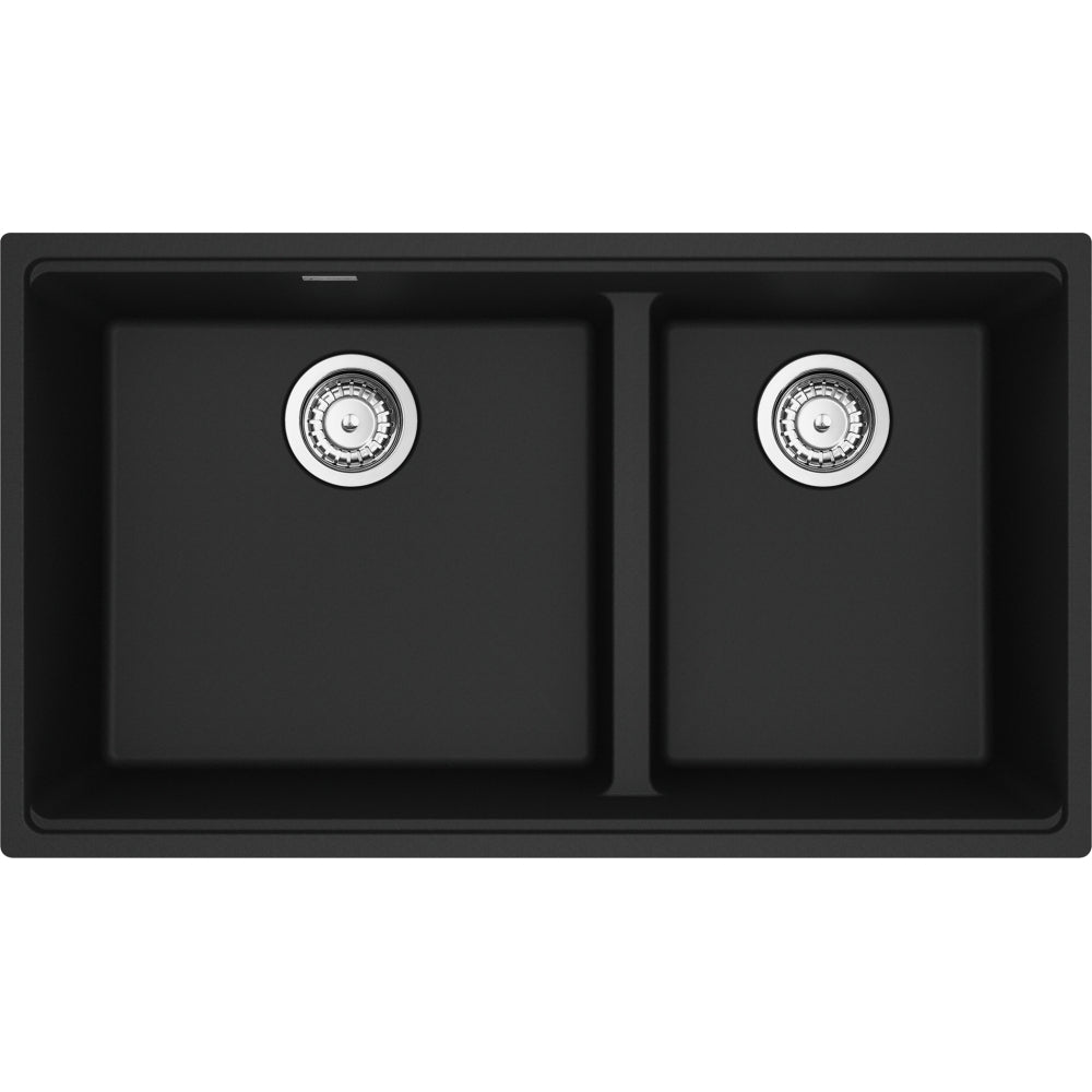 FRANKE MAG1601812LD MARIS UM GRN DBL 36CAB - LOW DIVIDE WITH STRAINER BASKET GRANITE COMPOSITE SINK Secondary image