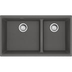 FRANKE MAG1601812LD MARIS UM GRN DBL 36CAB - LOW DIVIDE WITH STRAINER BASKET GRANITE COMPOSITE SINK