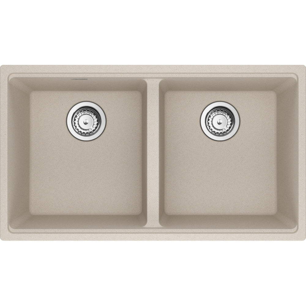 FRANKE MAG1201414 MARIS UM GRN DBL 33CAB WITH STRAINER BASKET GRANITE COMPOSITE SINK