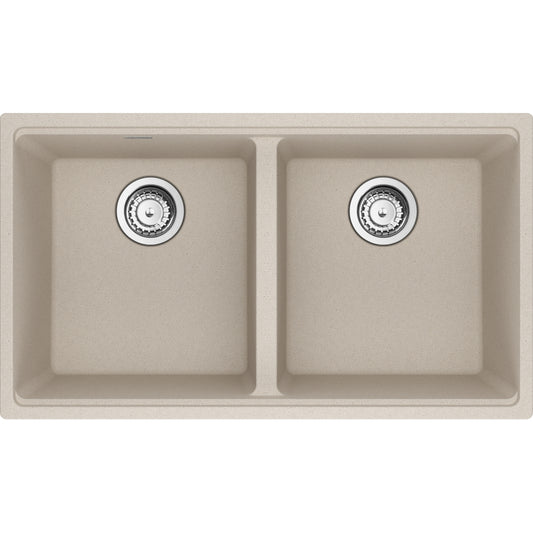 FRANKE MAG1201414 MARIS UM GRN DBL 33CAB WITH STRAINER BASKET GRANITE COMPOSITE SINK