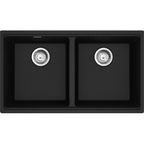 FRANKE MAG1201414 MARIS UM GRN DBL 33CAB WITH STRAINER BASKET GRANITE COMPOSITE SINK