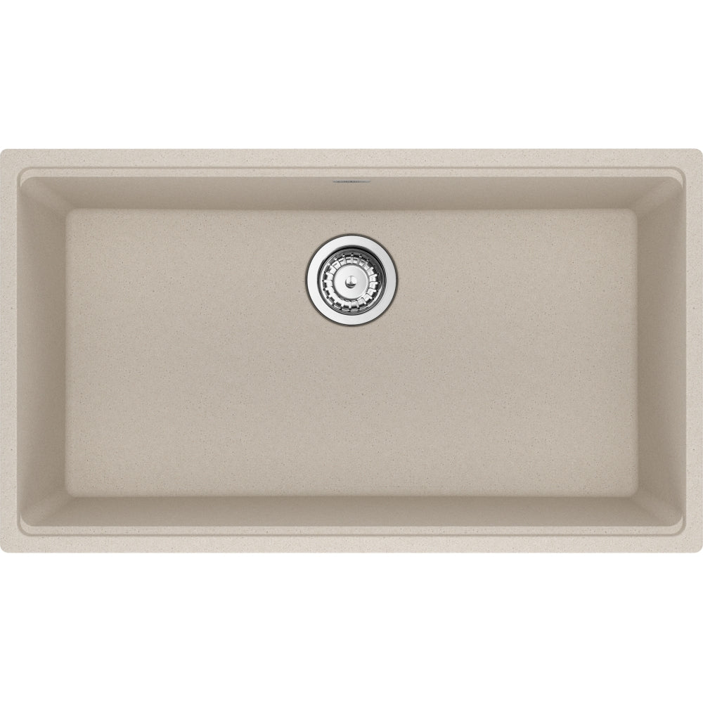 FRANKE MAG11029 MARIS UM GRN SGL 33CAB WITH STRAINER BASKET GRANITE COMPOSITE SINK Main image