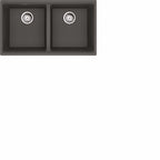 FRANKE MAG1201414 MARIS UM GRN DBL 33CAB WITH STRAINER BASKET GRANITE COMPOSITE SINK