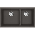 FRANKE MAG1601611LD MARIS UM GRN DBL 33CAB - LOW DIVIDE WITH STRAINER BASKET GRANITE COMPOSITE SINK