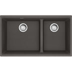FRANKE MAG1601812LD MARIS UM GRN DBL 36CAB - LOW DIVIDE WITH STRAINER BASKET GRANITE COMPOSITE SINK