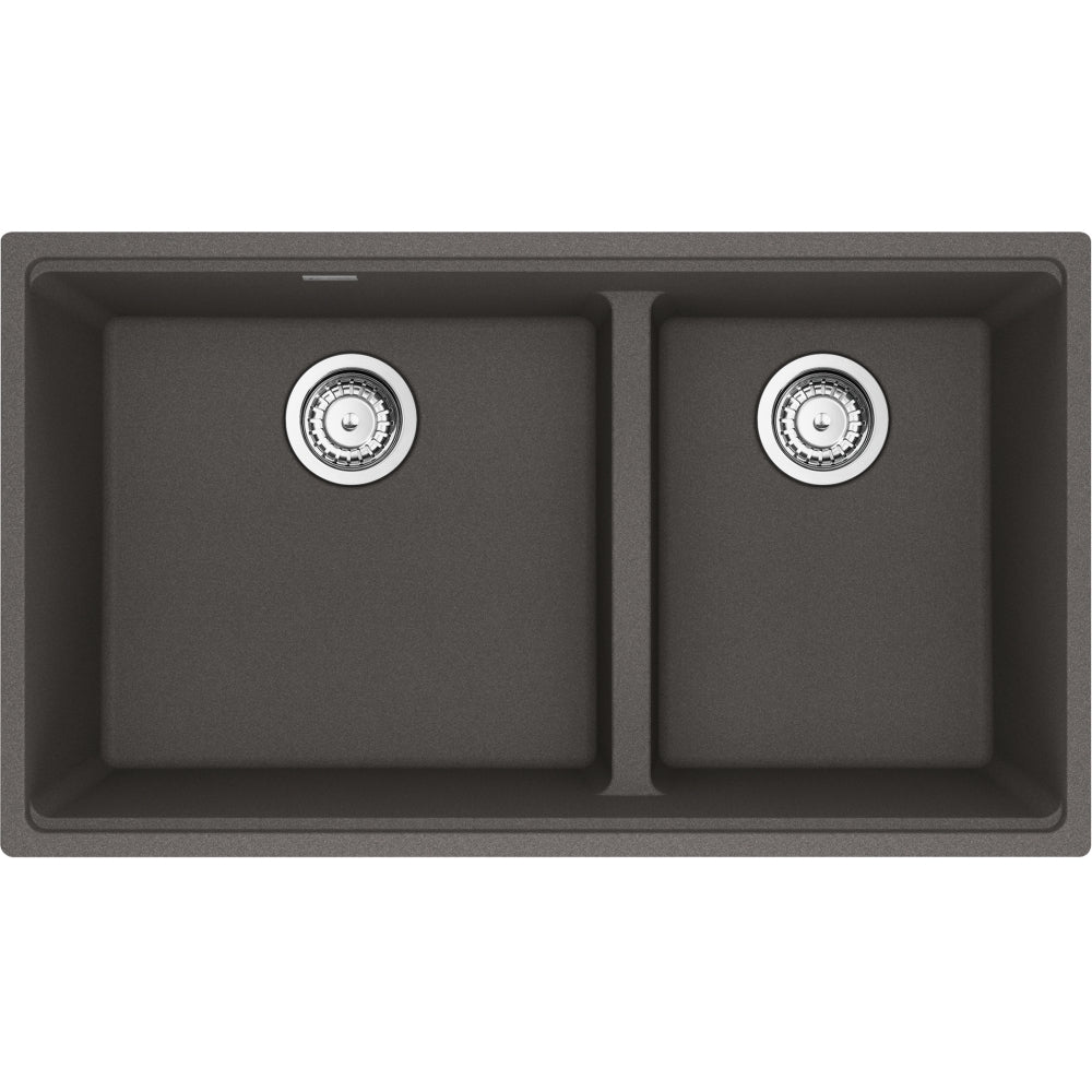 FRANKE MAG1601812LD MARIS UM GRN DBL 36CAB - LOW DIVIDE WITH STRAINER BASKET GRANITE COMPOSITE SINK