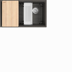 FRANKE MAG11031OW MARIS UM GRN SGL - OFFSET WASTE WITH STRAINER BASKET GRANITE COMPOSITE SINK