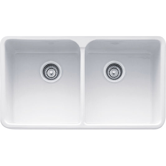 FRANKE MHK720-31 MANOR HOUSE AF FC DBL 33CAB FIRECLAY SINK