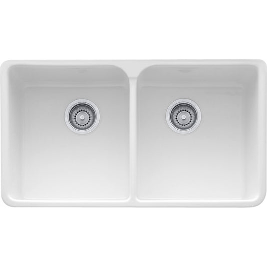 FRANKE MHK720-35 MANOR HOUSE AF FC DBL 36CAB FIRECLAY SINK