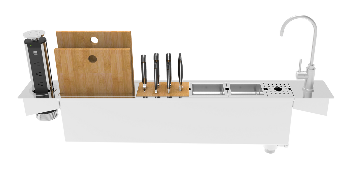 ZOMODO PPC900K-K1 Standard Kit = Trough Sink + Single Carbon Filtration System