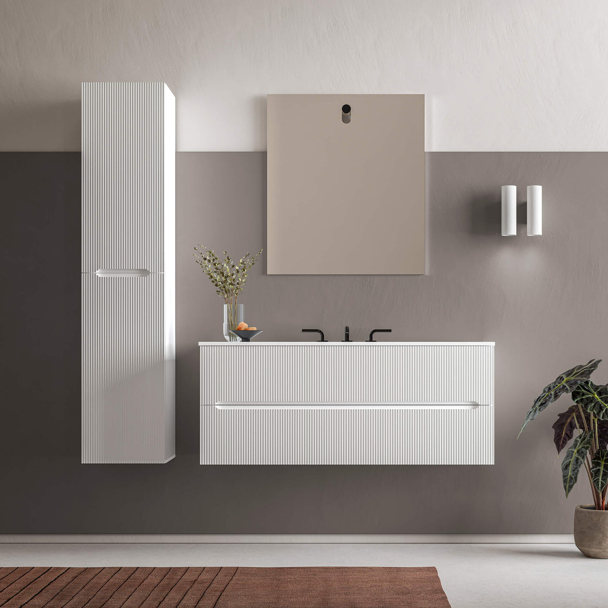 STONETOUCH RUN48 Runway Wall Mounted Vanity 48" Main image