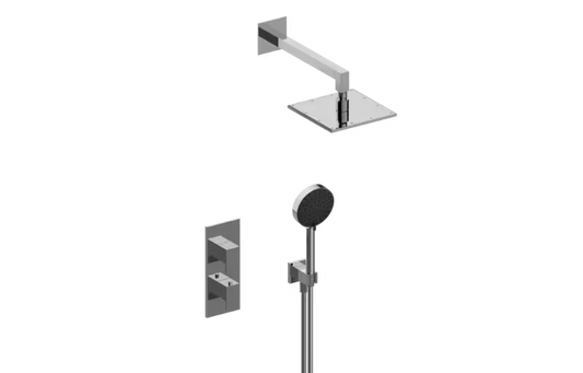 Graff SolarS30L109FR-TM-Series Thermostatic Shower System - Shower with Handshower (Trim)