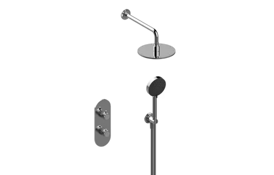 Graff CameoS30RK01FR-TM-Series Thermostatic Shower System - Shower with Handshower (Trim)