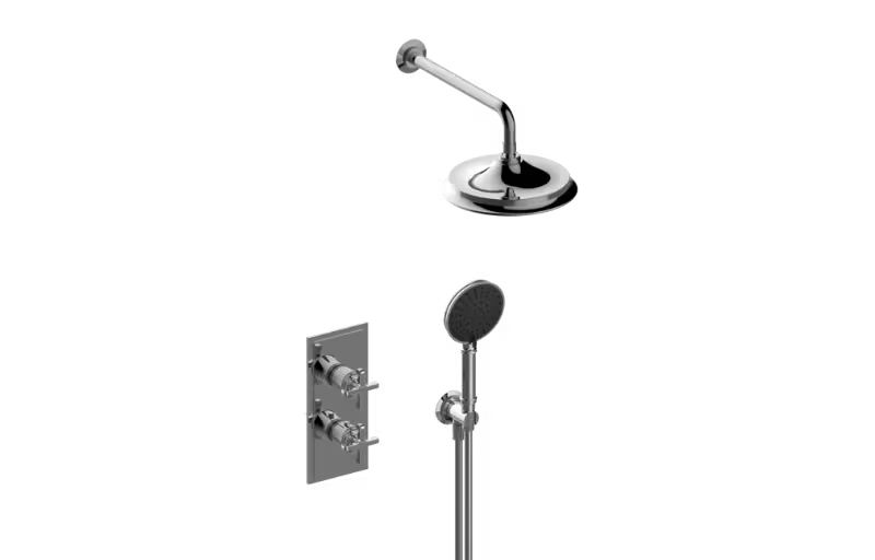 Graff VignolaS30X102FR-TM-Series Thermostatic Shower System - Shower with Handshower (Trim)