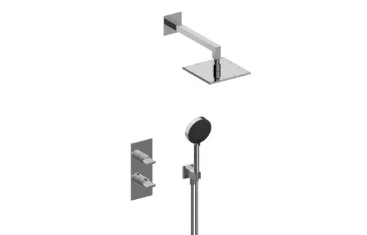 Graff VariousS30X108FR-TM-Series Thermostatic Shower System - Shower with Handshower (Trim)