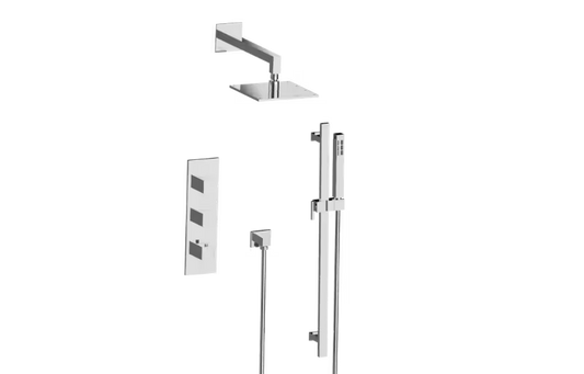 Graff IncantoS40SK11FR-TM-Series Thermostatic Shower System - Shower with Handshower (Trim)