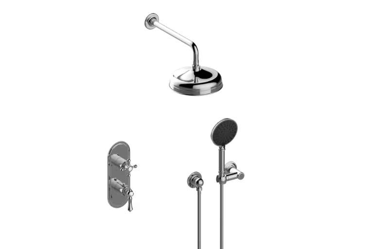 Graff AdleyS60L1X120FR-TM-Series Thermostatic Shower System - Shower with Handshower (Trim) Main image