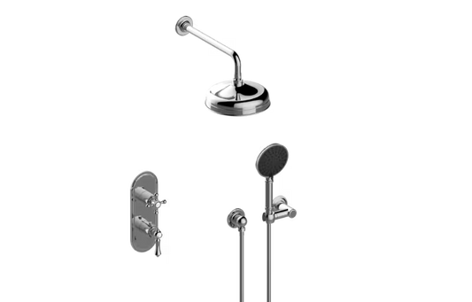 Graff AdleyS60L1X120FR-TM-Series Thermostatic Shower System - Shower with Handshower (Trim)