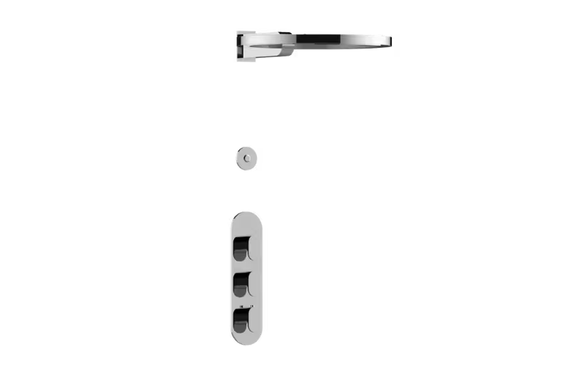 Graff Ametis S71L105-TM-Series Thermostatic Shower System - Ametis Ring (Trim)
