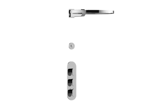 Graff Ametis S71L105-TM-Series Thermostatic Shower System - Ametis Ring (Trim)
