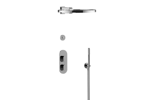 Graff AmetisS72L105-TM-Series Thermostatic Shower System - Ametis Ring with Handshower (Trim)