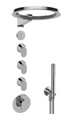 Graff Sento S73L505-TM-Series Thermostatic Shower System - Ametis Ring (Trim)
