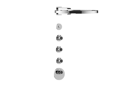 Graff CameoS73RK05-TM-Series Thermostatic Shower System - Ametis Ring (Trim)