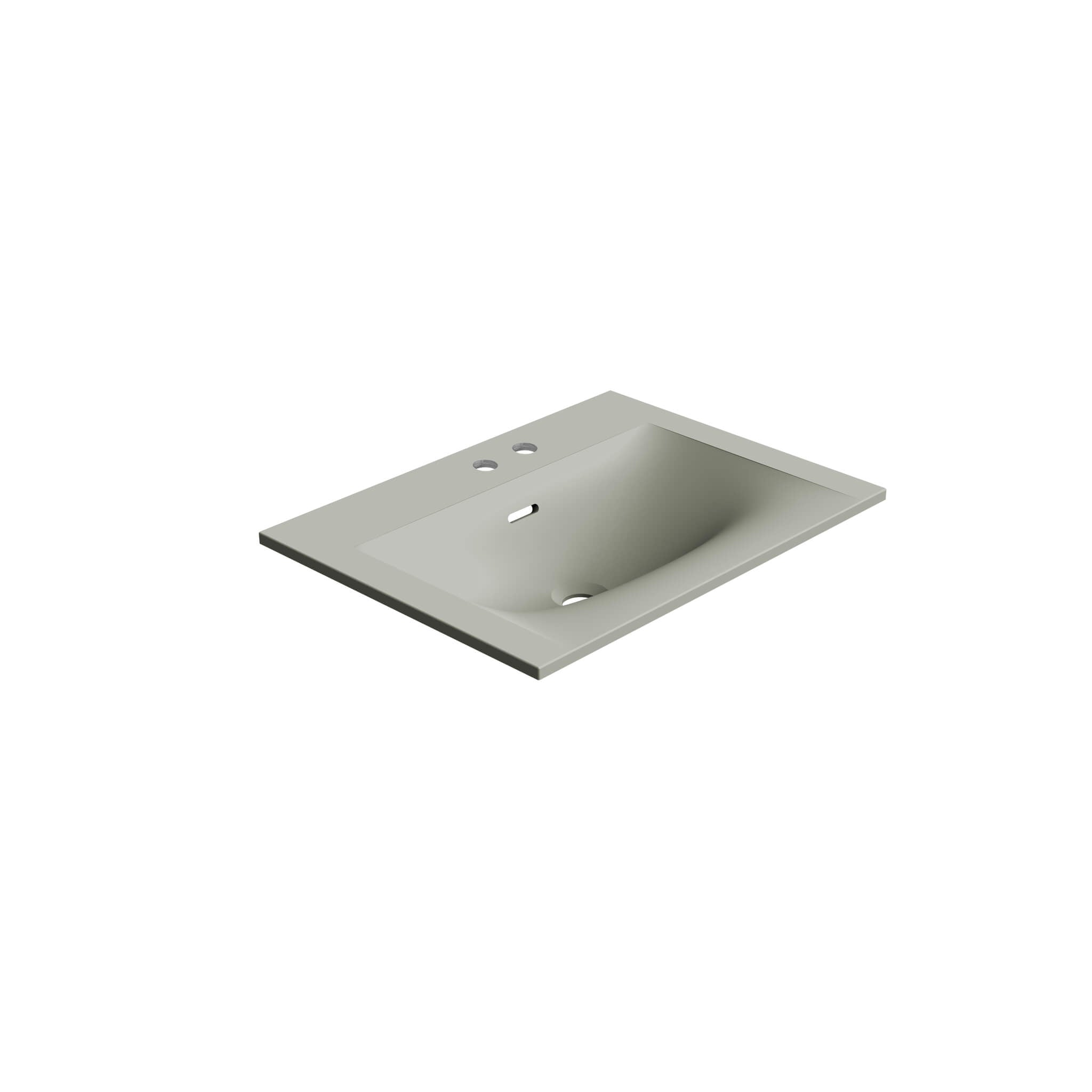 STONETOUCH 2NEV24 Neve 24'' Mineralsolid Vanity Top - 2 Holes Secondary image