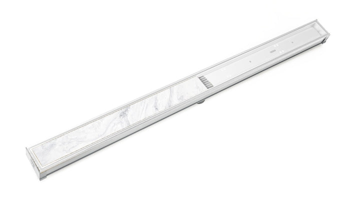 Infinity Drain  Site Sizable® PVC Channel Tile Insert Frame Stainless Steel