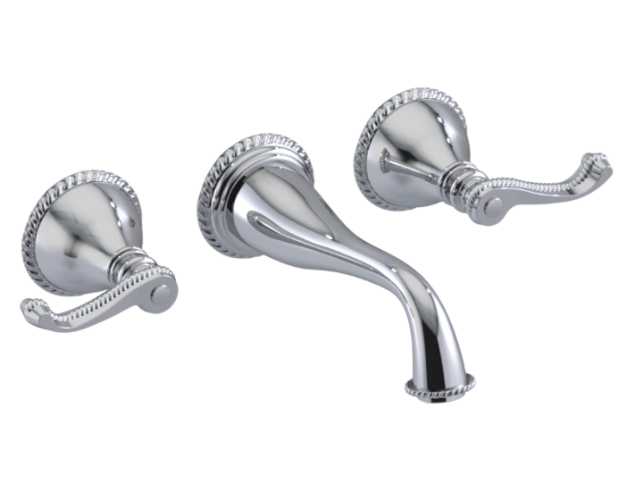 RUBINET 1GETL Etruscan Wall Mount Lav. Set. (less drain) Trim Only