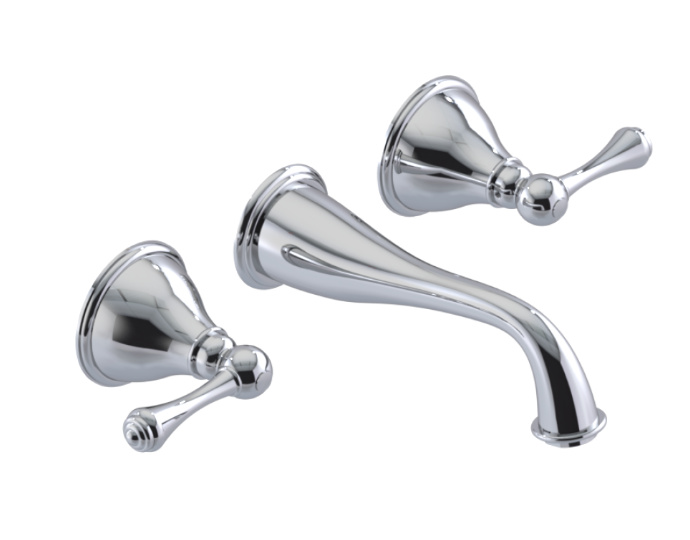 RUBINET 1GFML Jasmin Wall Mount Lav. Set. (less drain) Trim Only