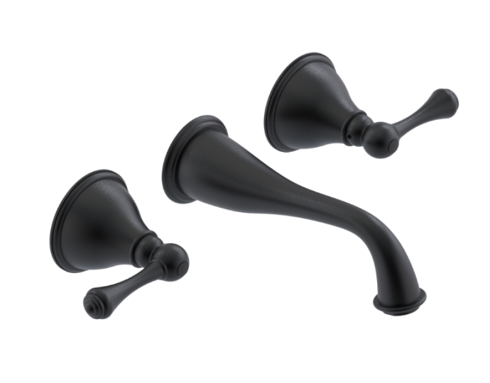 RUBINET 1GFML Jasmin Wall Mount Lav. Set. (less drain) Trim Only